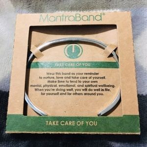 MantraBand Jewelry - TAKE CARE OF YOU Silver Mantraband Bracelet Cuff MantraBand Jewelry - TAKE CARE OF YOU Silver Mantraband Bracelet Cuff